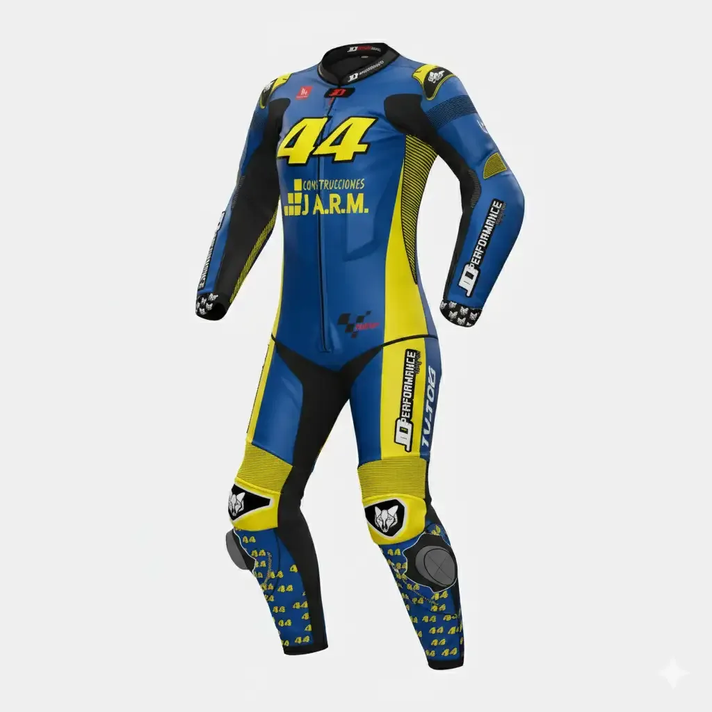 JD Women's One-Piece Race Suit – Blue & Yellow