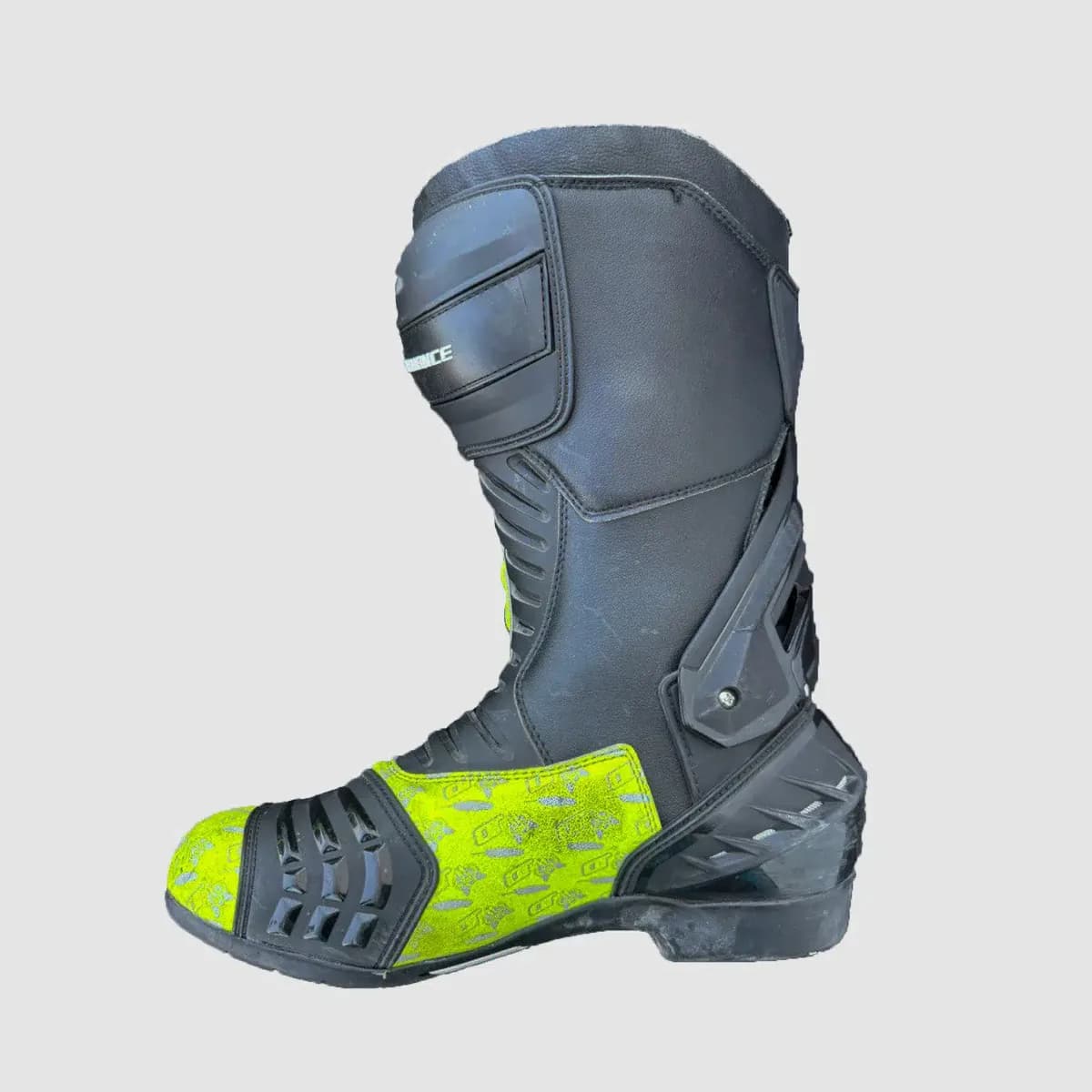 JD Performance Race Boots – Grey & Fluo Yellow