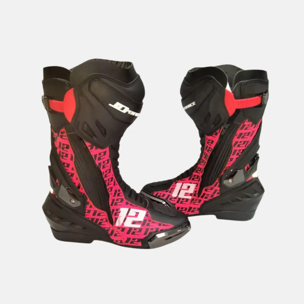 JD Performance Race Boots – Pink Number