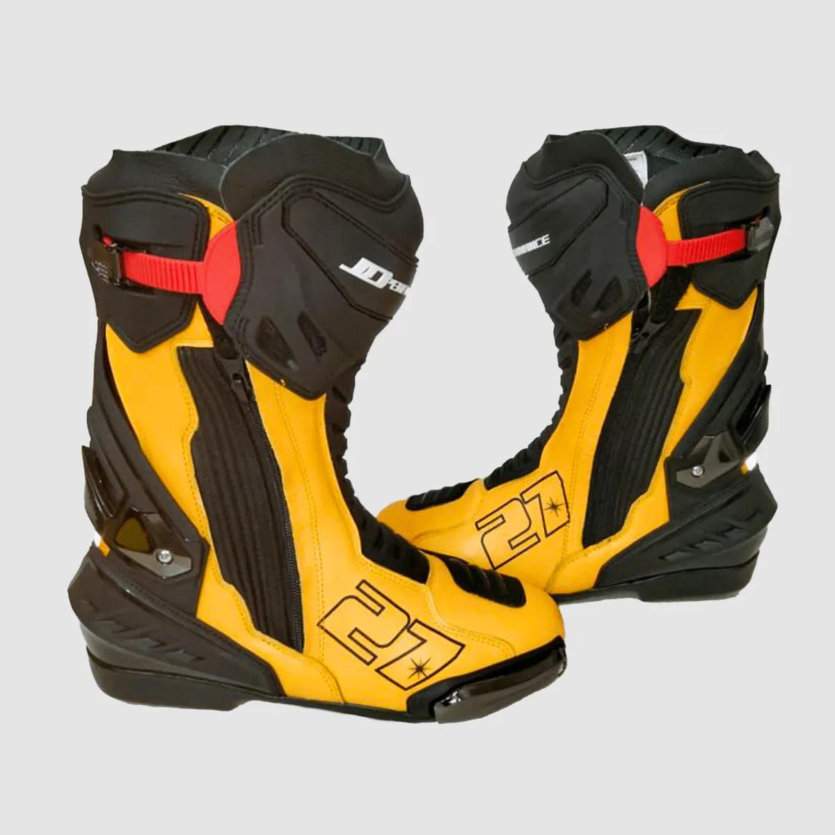 JD Performance Race Boots – Yellow & Black