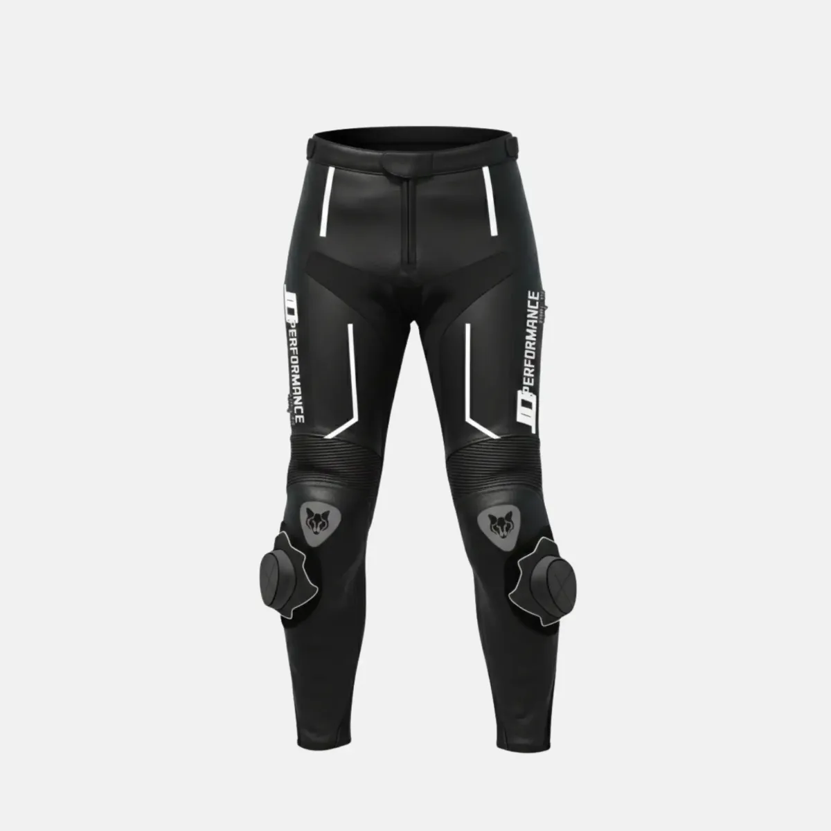 JD Men's Leather Race Pants – Stealth Black
