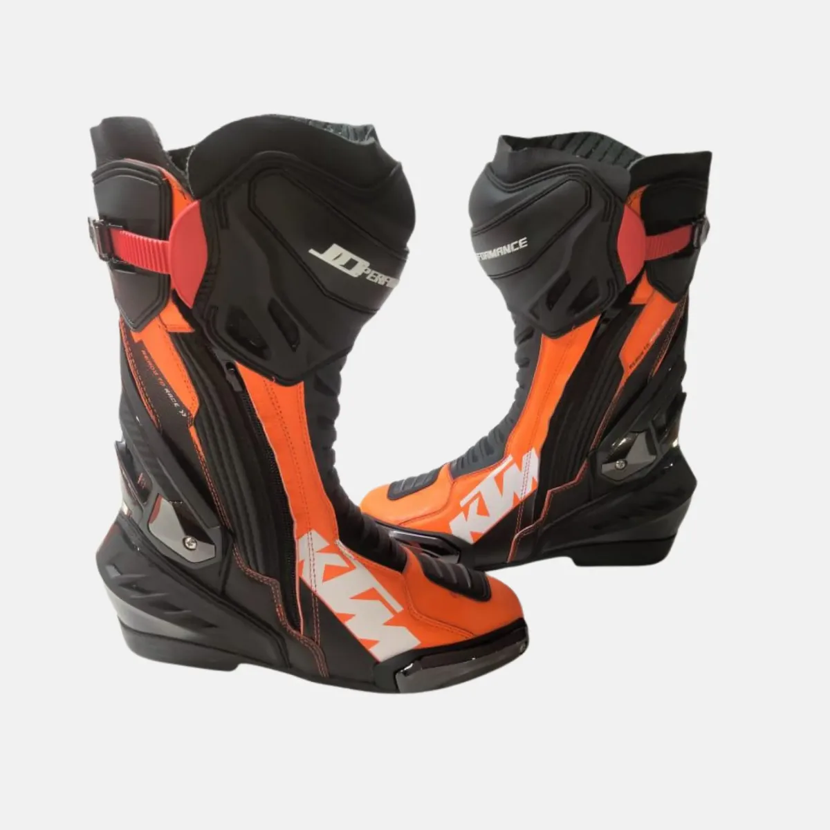 JD Performance Race Boots – Orange & Black