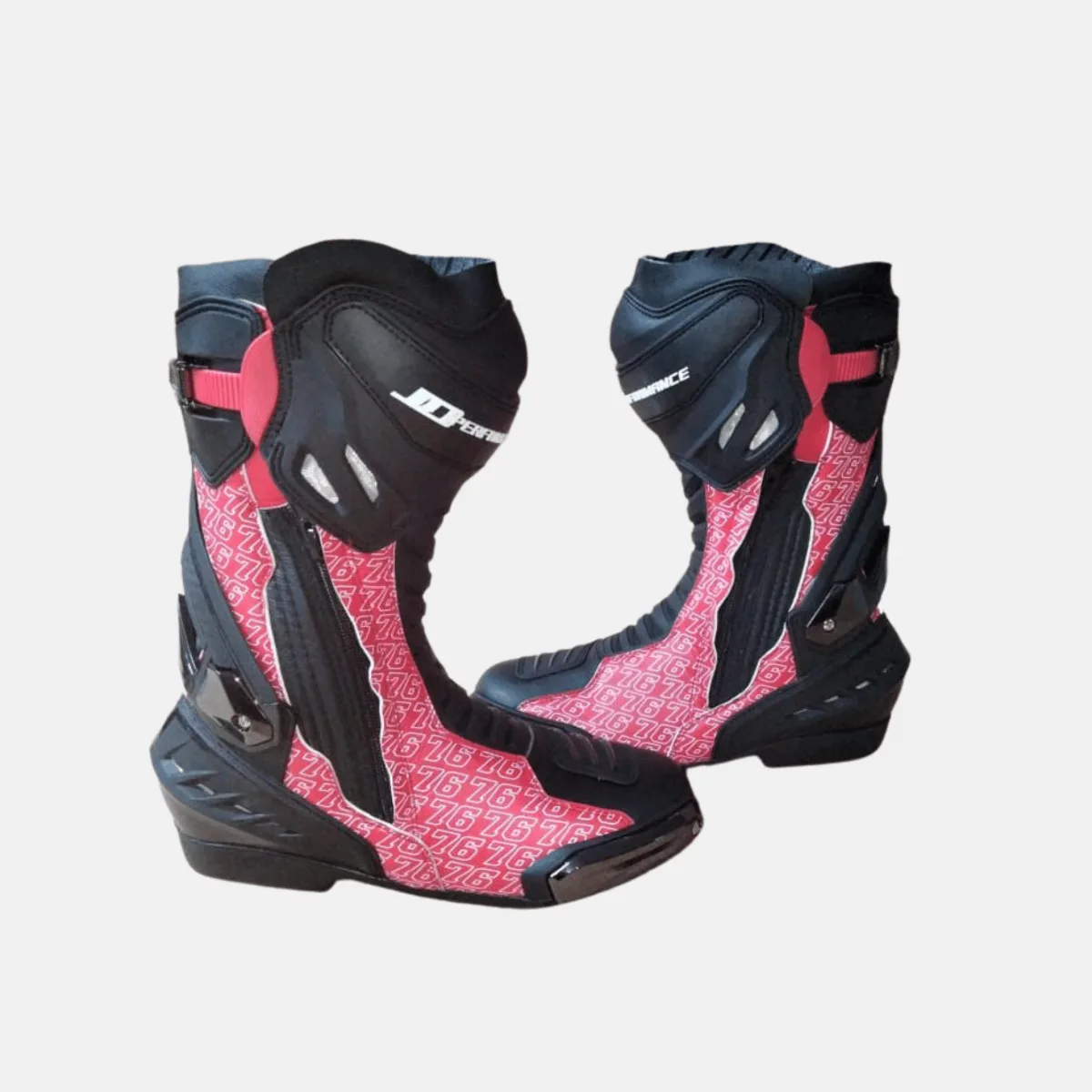JD Performance Race Boots – Pink Pattern